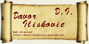 Davor Ilišković vizit kartica
